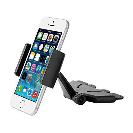 Car Mount, iDudu Universal CD Slot Car Mount Holder Cradle for iPhones, Samsung Galaxy, LG, BlackBerry, HTC Smartphones, GPS Devices and More