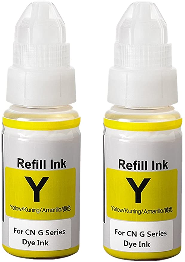 Printers Jack GI-290/GI290 Ink Bottle Refill Compatible MegaTank Printers PIXMA G4200, PIXMA G4210, PIXMA G3200, PIXMA G2200, PIXMA G1200 Printers (Yellow) …