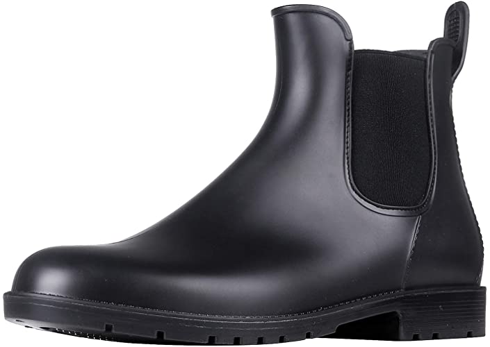 Women's Ankle Rain Boots Waterproof Chelsea Boots