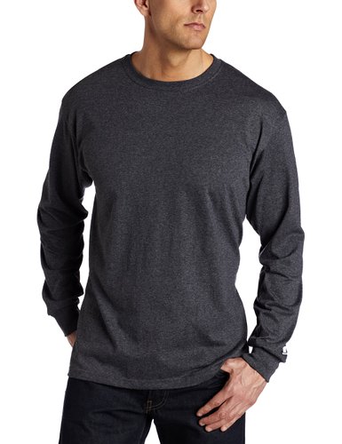 Russell Athletic Mens Basic Cotton Long-Sleeve T-Shirt