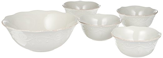 Lenox French Perle Serving Set, 5-piece, White