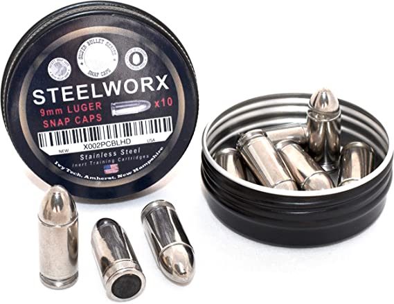 STEELWORX Stainless Steel Snap Caps/Dummy Rounds
