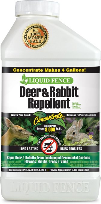 Liquid Fence 110 1 Quart Concentrate Deer Rabbit Repellent
