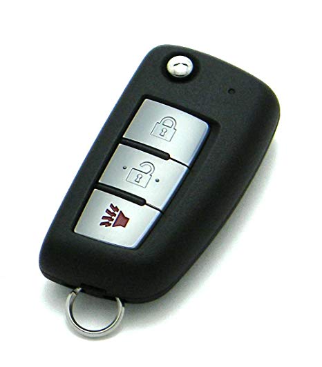 OEM Nissan Rogue S 3-Button Flip Key Remote (FCC ID: CWTWB1G767, P/N: H0561-4BA1A, H0561-4BA1B)