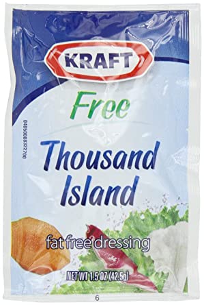 Kraft Thousand Island Salad Dressing (1.5 oz Packets, Pack of 60)