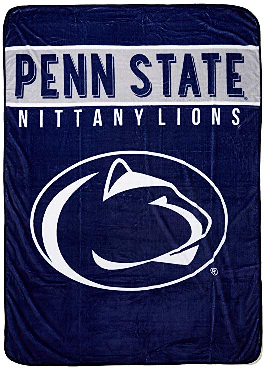 THE NORTHWEST COMPANY Officially Licensed NCAA Basic Raschel Throw Blanket, 60" x 80", Multi Color