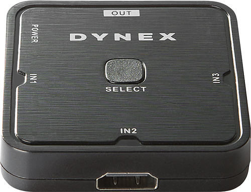 Dynex™ - 3-Port HDMI Switch - Black