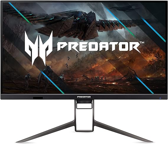 acer Predator 31.5" UHD 3840 x 2160 IPS Gaming Monitor | AMD FreeSync Premium | 144Hz | Up to 0.5ms | HDR400 | Delta E&lt;1 | TUV/Eyesafe | USB Type-C, DP 1.4 & 2 x HDMI 2.1 | XB323QK LVbmiiphuzx