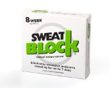 SweatBlock Antiperspirant - Clinical Strength - Reduce sweat up to 7-days per use 8 antiperspirant towelettesper box