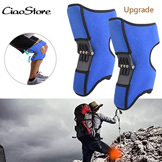 CiaoStore [Upgraded Spring Knee Pad,Powerful Rebounds Spring Force,Breathable Non-Slip Power Lift Knee Protection Boost,Old Cold Leg Knee Band,Mountaineering deep Care Joint Support Knee Pads,