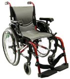 Karman Healthcare S-305 Ergonomic Ultra Lightweight Manual Wheelchair Pearl Silver 18 Inches Seat Width