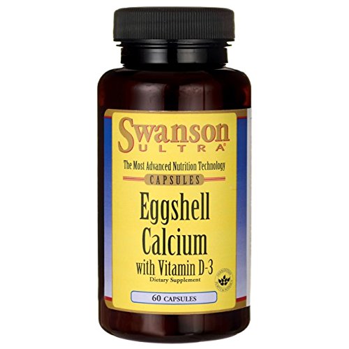 Swanson Eggshell Calcium with Vitamin D-3 60 Caps