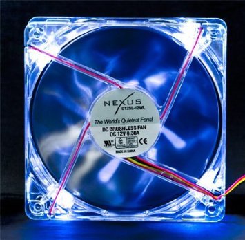 Nexus LED D12SL-12WL 120mm White LED Case Fan