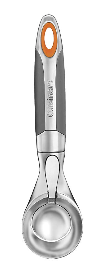 Cuisinart CTG-05-IS Attrezzo Ice Cream Scoop, Polished chrome/Orange