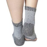 Ankle Compression Sleeve in Bamboo Charcoal By Light Step One Size Fits All Giving Might to Medium Support of the Ankle Wear with Orwithout Socks to Warm the Joint Easing Aches and Pains and Maximising the Warm up and Cool Down for Your Training Ideal for Yoga Sock As Toes Are Free Helps Runners Get Blood Recirculation and Avoid Sprains and Strains