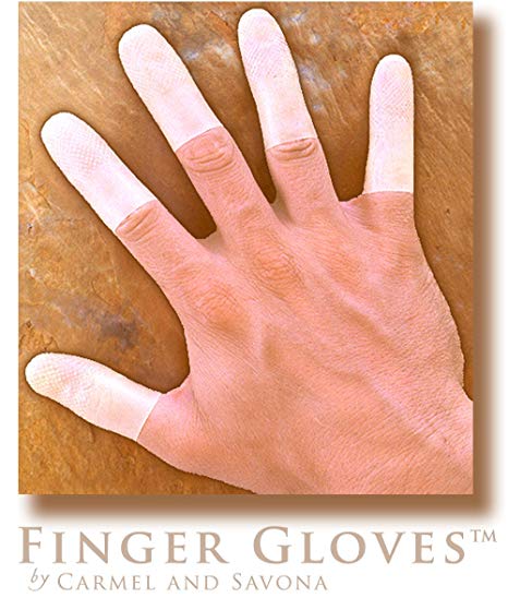 Reusable Rubber Finger Gloves(tm) for Durable and Versatile Finger Only Coverage ~ 12 Duet Mixed Finger Gloves(tm) Packet
