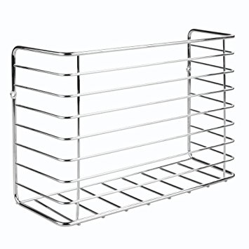 InterDesign Classico Kitchen Cabinet Organizer for Sandwich Bags, Plastic Wrap, Aluminum Foil - Chrome