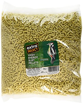 Extra Select High Energy Suet Pellets Insect Refill, 3 kg