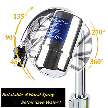 Lyyes Faucet Water Filter, Faucet Mount Water Filter for Kitchen Sink Water Purifier Stainless-steel No-cracking No-leakage Faucet Mount Tap Water Filter