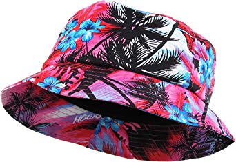 KBETHOS Floral Print Bucket Hat Hawaii Hat Cap