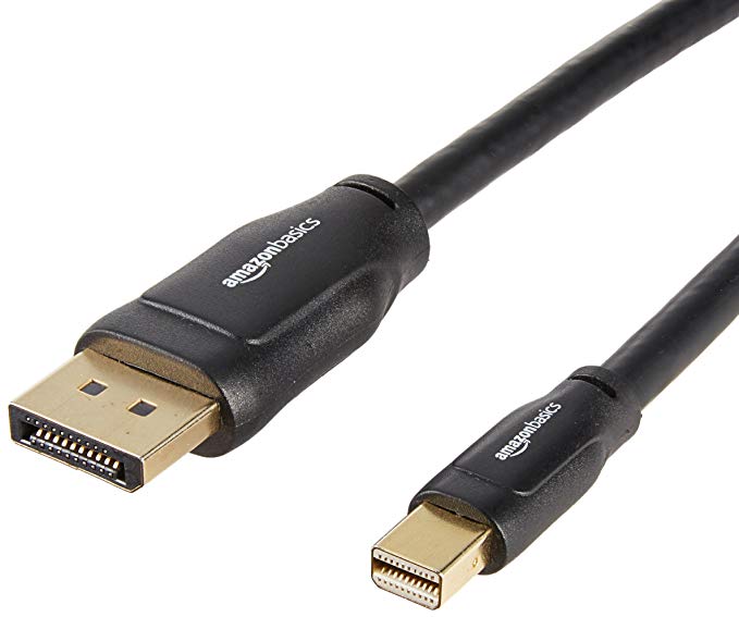 AmazonBasics Mini DisplayPort to DisplayPort Cable - 6-Feet, 10-Pack