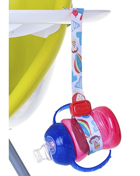 Nuby Keepeez Adjustable Bottle/Cup Strap, Red