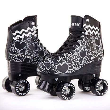 C SEVEN Roller Skates for Outdoor Skating Faux Leather