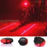 SQdeal Bicycle Rear Light Waterproof Laser Beam Taillight for Safety