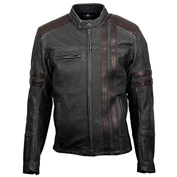 ScorpionExo 1909 Men's Leather Motorcycle Jacket (Brown, XXX-Large)