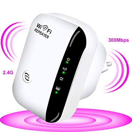 WiFi Range Extender - WiFi Repeater Amplifier 300Mbps Access Point 2.4GHz High Speed Network Ap/Repeater Modes
