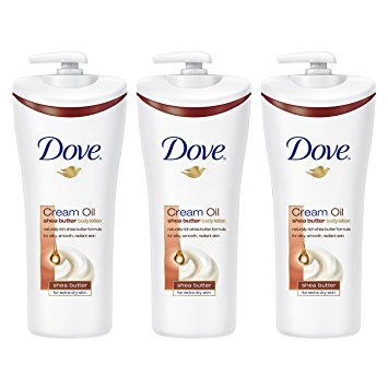 Dove Cream Oil Shea Butter Body Lotion, 13.5 Ounce, 3 Count