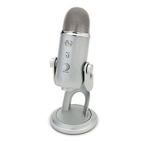 Blue Yeti USB Microphone, Silver (Certified Refurbished)