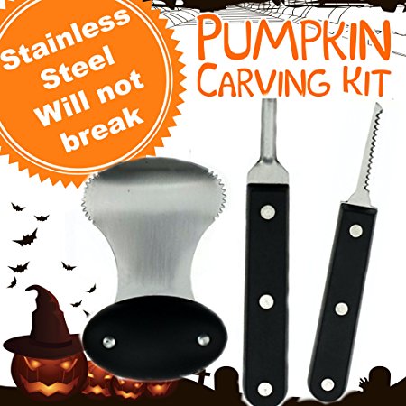 Pumpkin Carving Kit - Pro Level Stainless Steel Pumpkin Carving Kit Tools Set