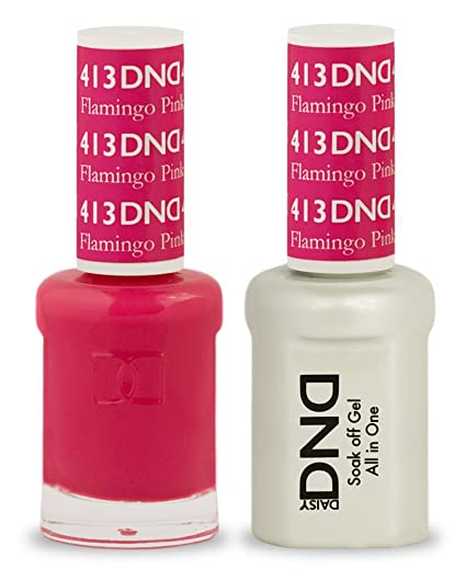 DND Soak Off Gel 0.5 Ounce (413 Flamingo Pink)