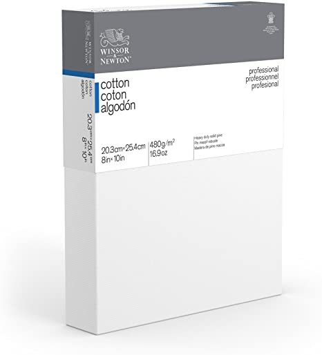 Winsor & Newton Professional Cotton Canvas, 8" x 10" Deep Edge