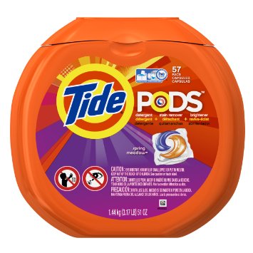 Tide PODS Spring Meadow HE Turbo Laundry Detergent Pacs 57-load Tub