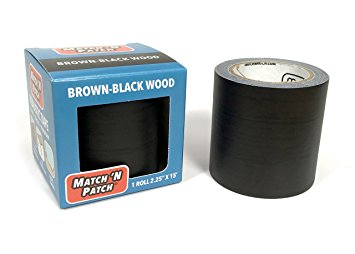 Match 'N Patch Realistic Repair Tape, Brown-Black Wood