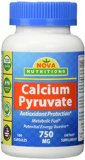 Calcium Pyruvate 750 mg 120 Capsules by Nova Nutritions