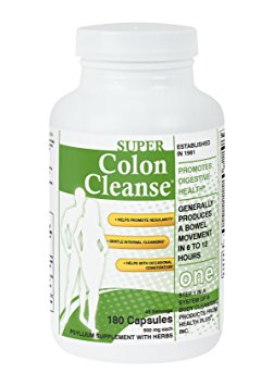 Super Colon Cleanse: 10 Day Cleanse Made with Herbs and Probiotics: Helps with Occasional Constipation, Gentle Internal Cleansing and Detox, 180 Count