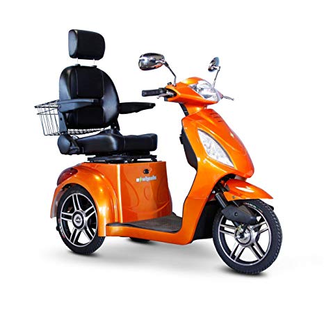 E-Wheels EW-36 3-Wheel Electric Senior Mobility Scooter - Orange