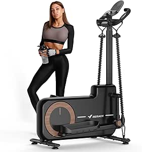 MERACH Elliptical Machines for Home,Compact Elliptical Exercise Machine with MERACH App Elliptical Trainer with Hyper-Quiet Magnetic Driving System 16 Resistance Levels, 330LBS Loading Capacity