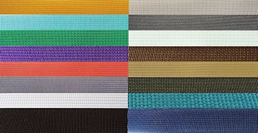 17337 Nylon Backpack Webbing Available in 4 Widths, 6 lot sizes, & 29 colors.