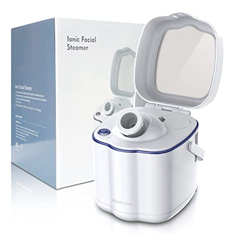 KINGDOM CARES Facial Steamer,Nano Ionic Face Steamer for Facial Deep Cleaning,Home Humidifier Sauna SPA Warm Mist-Skin Rejuvenation-Moisturizing-Unclogs Pores