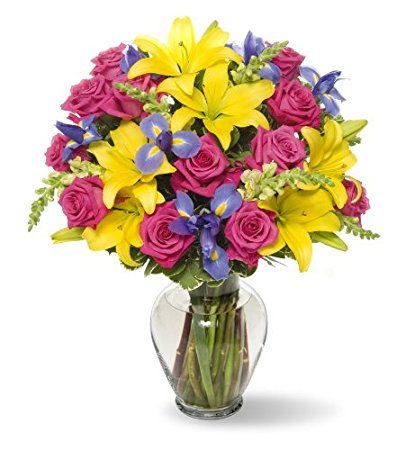 Benchmark Bouquets Joyful Wishes, With Vase