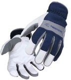 Revco T50 Mens Tigster Flame Resistant Welding Gloves BlueWhite Medium