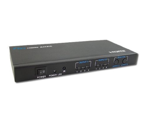 4in x 2out HDMI Matrix Selector Switch Switcher Splitter Multiplier  Digital to Analog Audio Converter feature