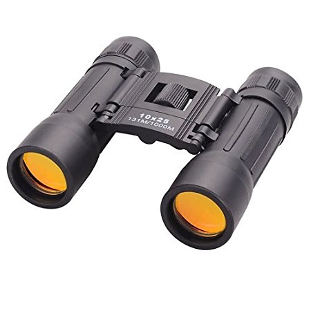 Tiny Deal Compact 10X25 Mini Binoculars Telescope Sports Hunting Camping Survival Kit - Black