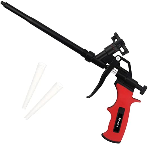 Foam Gun, Preciva Professional Foaming Gun Heavy Duty PU Expanding Foam Gun Caulking Gun Spray Application Applicator for Caulking, Filling, Sealing