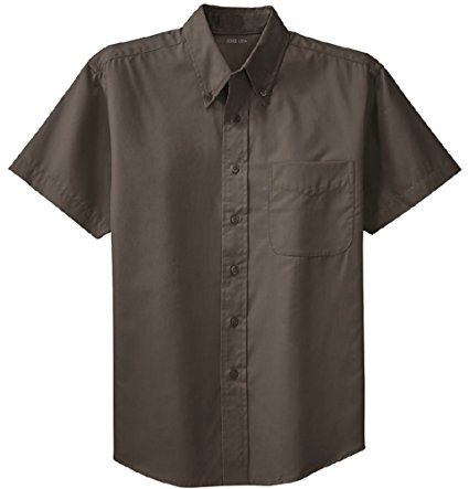 Men's Short Sleeve Wrinkle Resistant Easy Care Shirts in 32 Colors. Sizes XS-6XL