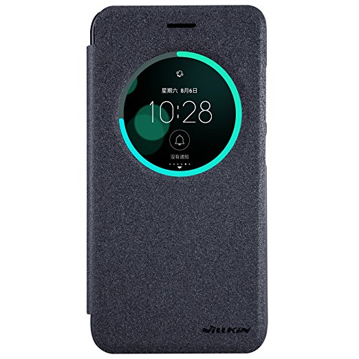 KaiTeLin Asus Zenfone 3(ZE520KL) Case - Sparkle Ultra-thin Leather Flip Smart Sleep Function Case Cover for Asus Zenfone 3(ZE520KL) - Black